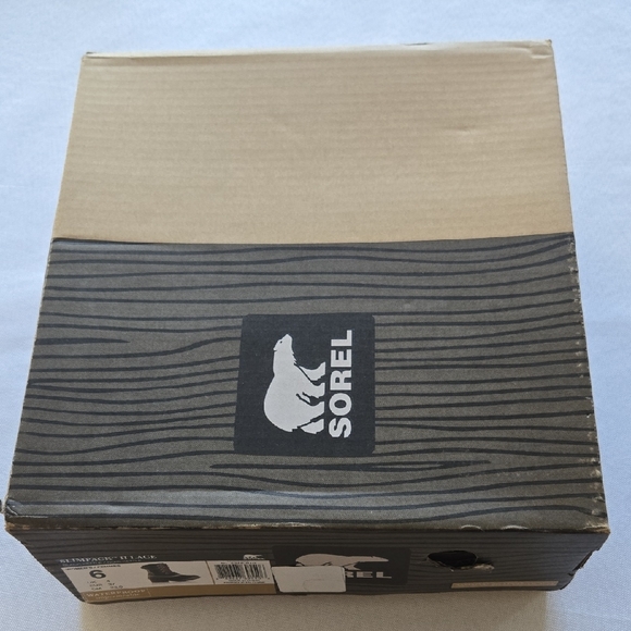 NIB Sorel Women's Slimpack II Lace Black Kettle Waterproof Boots - Picture 6 of 9